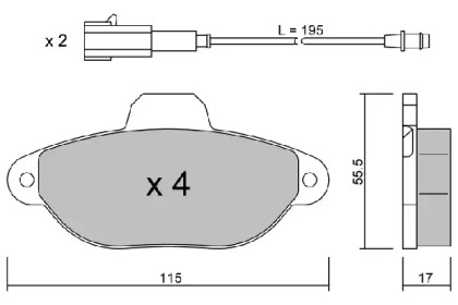 Комплект тормозных колодок (AISIN: BPFI-1039)